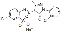 sodium 5-chloro-2-[[1-(2-chlorophenyl)-4,5-dihydro-3-methyl-5-oxo-1H-pyrazol-4-yl]azo]benzenesulphonate|