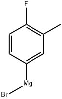 4-FLUORO-3-METHYLPHENYLMAGNESIUM BROMIDE 化学構造式