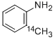 2-TOLUIDINE [METHYL-14C] 结构式