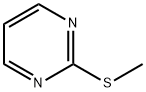 メチル2-ピリミジニルスルフィド 化学構造式