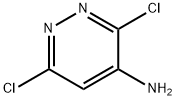 3,6-ジクロロピリダジン-4-アミン 化学構造式