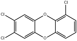 1,7,8-トリクロロジベンゾ-P-ジオキシン 化学構造式