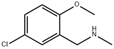 (5-クロロ-2-メトキシベンジル)メチルアミン 化学構造式