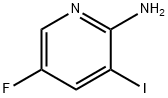 5-フルオロ-3-ヨード-ピリジン-2-イルアミン 化学構造式