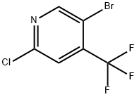 5-BROMO-2-CHLORO-4-(TRIFLUOROMETHYL)PYRIDINE Structure