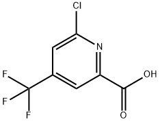 2-Pyridinecarboxylic acid, 6-chloro-4-(trifluoromethyl)- Structure
