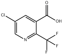 5 - 氯-2 - (三氟甲基)烟酸, 823222-02-2, 结构式