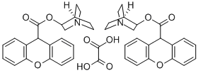 3-QUINUCLIDINYL XANTHENE-9-CARBOXYLATE H Struktur