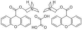 3-QUINUCLIDINYL XANTHENE-9-CARBOXYLATE H Structure