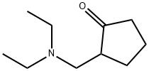 2-[(DIETHYLAMINO)METHYL]CYCLOPENTANONE HYDROCHLORIDE, 82343-79-1, 结构式