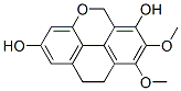 9,10-ジヒドロ-7,8-ジメトキシ-5H-フェナントロ[4,5-bcd]ピラン-2,6-ジオール 化学構造式