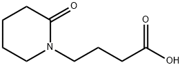 4-(2-オキソピペリジン-1-イル)ブタン酸 化学構造式