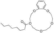 4-OCTANOYLBENZO-15-CROWN-5 结构式