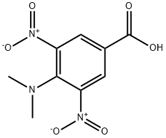 4-ジメチルアミノ-3,5-ジニトロ安息香酸 化学構造式