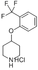 4-[2-(トリフルオロメチル)フェノキシ]ピペリジン塩酸塩 化学構造式