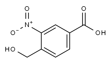 4-HYDROXYMETHYL-3-NITROBENZOIC ACID Structure