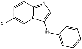(6-chloro-imidazo[1,2-a]pyridin-3-yl)-phenyl-amine 化学構造式