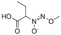Butanoic acid, 2-(methoxy-NNO-azoxy)- (9CI) Structure