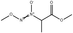 Propanoic acid, 2-(methoxy-NNO-azoxy)-, methyl ester (9CI) Structure