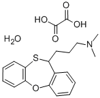 11-(3-Dimethylaminopropyl)-11H-dibenz(b,f)-1,4-oxathiepin hydrogen oxa late hemihydrate Structure
