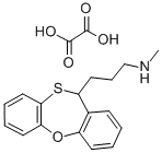 11-(3-Methylaminopropyl)-11H-dibenzo(b,f)-1,4-oxathiepin hydrogen oxal ate 结构式