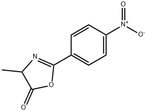 5(4H)-Oxazolone,  4-methyl-2-(4-nitrophenyl)- Structure