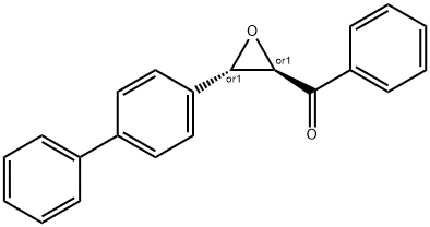 phenyl-[3-(4-phenylphenyl)oxiran-2-yl]methanone Structure