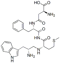 (2S)-2-amino-3-[[(1S)-1-[[(2S)-2-[[(2S)-2-amino-3-(1H-indol-3-yl)propa noyl]amino]-4-methylsulfanyl-butanoyl]carbamoyl]-2-phenyl-ethyl]carbam oyl]propanoic acid Struktur