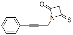 2-Azetidinone,  1-(3-phenyl-2-propynyl)-4-thioxo-  (9CI) Structure