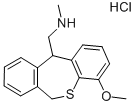 4-Methoxy-11-(methylaminomethyl)-6,11-dihydrodibenzo(b,e)thiepin hydro chloride Structure