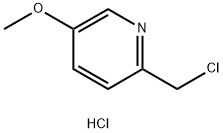 2-(クロロメチル)-5-メトキシピリジン塩酸塩 化学構造式