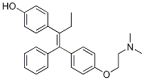 (E)-4-[1-[[4-[2-(DiMethylaMino)ethoxy]phenyl]phenylMethylene]propyl]phenol, 82413-21-6, 结构式