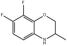 7,8-二氟-2,3-二氢-3-甲基-4-氢恶嗪 结构式