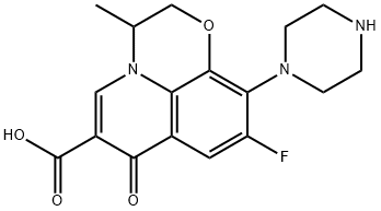 rac-9-フルオロ-2,3-ジヒドロ-3α*-メチル-10-ピペラジノ-7-オキソ-7H-ピリド[1,2,3-de]-1,4-ベンゾオキサジン-6-カルボン酸