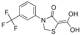 5-(dihydroxymethylidene)-3-[3-(trifluoromethyl)phenyl]thiazol-4-one 结构式