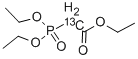 TRIETHYL PHOSPHONOACETATE-2-13C 化学構造式