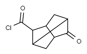Tricyclo[3.3.0.03,7]octane-2-carbonyl chloride, 6-oxo- (9CI) Structure
