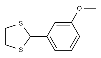 1,3-DITHIOLANE, 2-(m-METHOXYPHENYL)- Structure