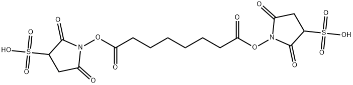 Suberate Bis(sulfosuccinimidyl) Sodium Salt Struktur