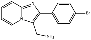 (2-(4-BROMOPHENYL)IMIDAZO[1,2-A]PYRIDIN-3-YL)METHANAMINE Struktur