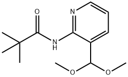 N-(3-ジメトキシメチル-ピリジン-2-イル)-2,2-ジメチル-プロピオンアミド 化学構造式