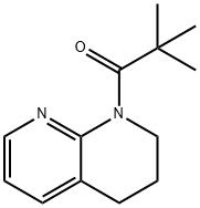 1-(3,4-ジヒドロ-2H-[1,8]ナフチリジン-1-イル)-2,2-ジメチル-プロパン-1-オン 化学構造式