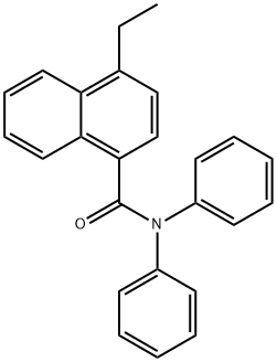 4-Ethyl-N,N-diphenyl-1-naphthalenecarboxaMide Structure