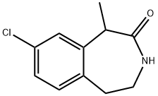1-甲基-8-氯-1,3,4, 5-四氢-2H-3-苯并庚-2- 酮 结构式