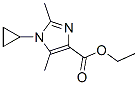 1H-Imidazole-4-carboxylicacid,1-cyclopropyl-2,5-dimethyl-,ethylester(9CI) Structure