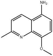 8-メトキシ-2-メチル-5-キノリンアミン 化学構造式