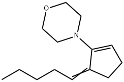 4-(5-Pentylidene-1-cyclopentenyl)morpholine Structure