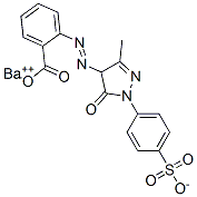 barium 2-[[4,5-dihydro-3-methyl-5-oxo-1-(4-sulphonatophenyl)-1H-pyrazol-4-yl]azo]benzoate 结构式