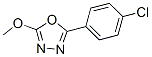 2-(4-chlorophenyl)-5-methoxy-1,3,4-oxadiazole Struktur