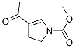 1H-Pyrrole-1-carboxylic acid, 4-acetyl-2,3-dihydro-, methyl ester (9CI) 结构式